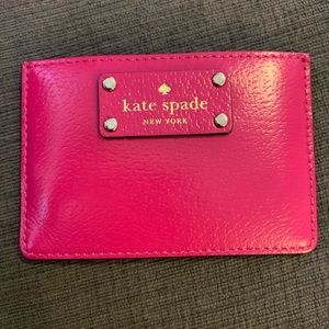 Pink Kate Spade credit Card Holder